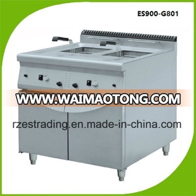 Gas Deep Fryer with Cabinet for Hotel and Restaurent Es900-G801