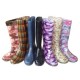 Fashionable Transparent Ladys PVC Rain Boots for Woman A202